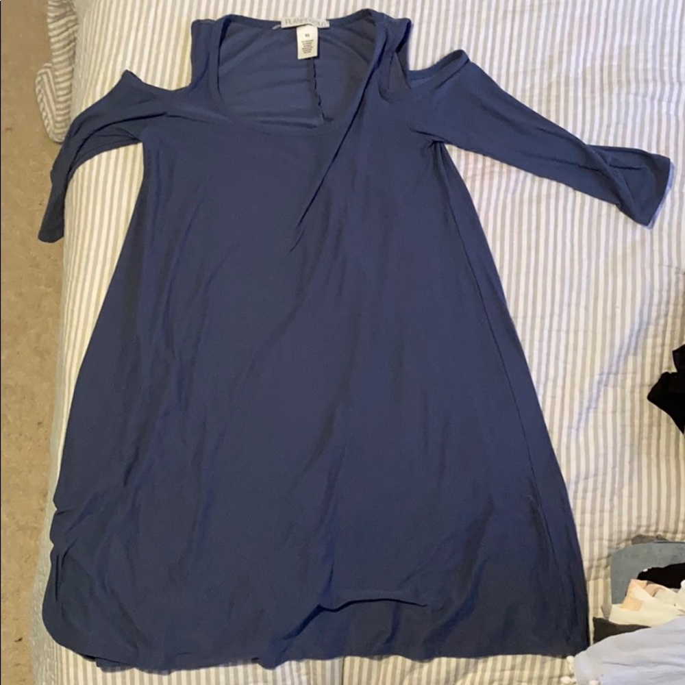 3 quarter sleeve mini dress